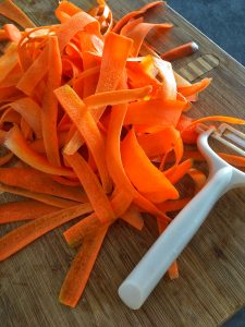 Lamelles de carotte